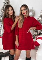 Dress Jumper Winter On in red
