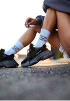 Long skarpetki Hotter Than Your Ex białe