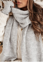 Set Hat, szalik, Gloves i ocieplacze 4in1 White Winterland in grey