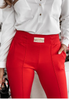 woven Trousers Pretty On Point in red