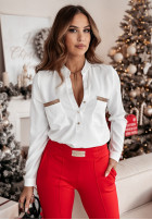 woven Trousers Pretty On Point in red