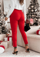 woven Trousers Pretty On Point in red