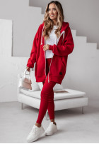 Prążkowane Leggings Siempre in red