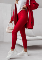 Prążkowane Leggings Siempre in red