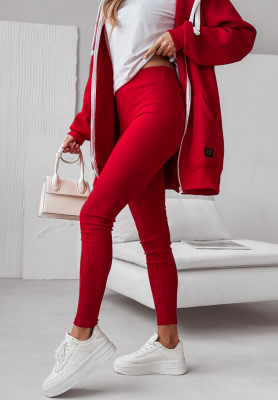Siempre ribbed leggings red
