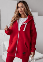 Rozpinana Sweatshirt z kapturem Siempre in red