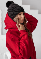 Sweatshirt z kieszenią i kapturem Siempre in red
