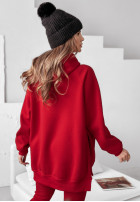 Sweatshirt z kieszenią i kapturem Siempre in red
