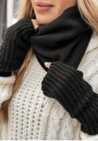 Prążkowany Neck warmer Good Morning  in black