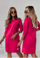 Dress Tunic z kieszeniami Stay Real in fuchsia