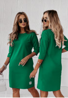 Sukienka tunika z kieszeniami Stay Real zielona