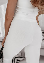 Set 3in1 Leggings, top i Sweatshirt Super Fit in ecru