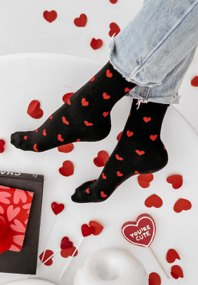 Heart Tells You socks black