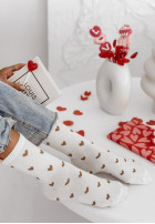 Skarpetki w serca Heart Tells You in ecru