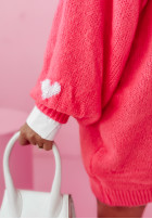 Dress Jumper oversize That's Me in neon pink