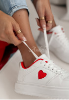 Sneakersy z serduszkiem Self Love białe