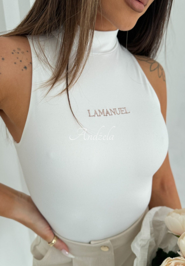 Body z haftem La Manuel Focus białe