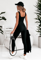 Komplet dresowy 3in1 bluza, legginsy i top Fashion Forward czarny
