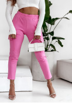 Materiałowe spodnie z kieszeniami Aminess różowe