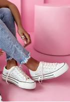 Koronkowe Sneakers Charming Lace in ecru