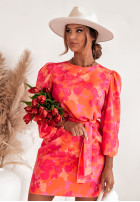 Kwiecista sukienka Blossom Bay pomarańczowa