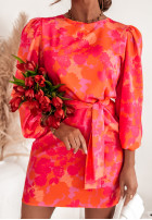 Kwiecista sukienka Blossom Bay pomarańczowa