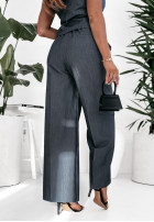 Eleganckie spodnie wide leg Ambition Ignited szare