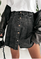 Jeansowa spódniczka z plisami Make It Sweet czarna