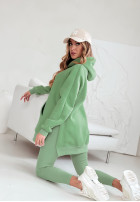 Bluza z kieszenią i kapturem Siempre khaki