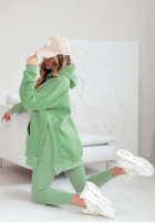 Bluza z kieszenią i kapturem Siempre khaki