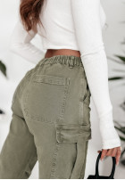 Spodnie jeansowe z kieszeniami The Way You Are khaki