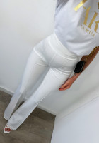 Eleganckie spodnie dzwony Always Remember ecru