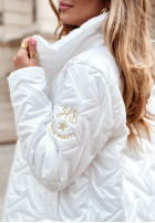 Krótka pikowana kurtka Windy View biała