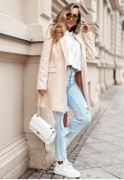 Płaszcz z guzikami Her Way beżowy