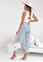 Top z kryształkami Celestial Glow in ecru