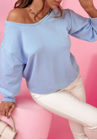 Bluza z kokardą Cutie Girl błękitna