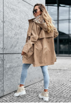 Jacket parka z kapturem Lil Panther in beige