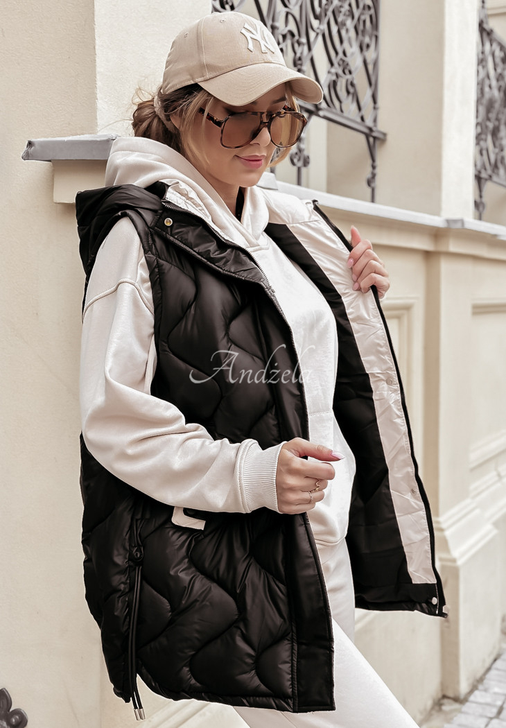 Quilted vest Karlotte black