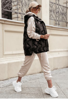 Pikowana kamizelka Karlotte czarna