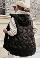 Pikowana kamizelka Karlotte czarna