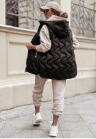 Pikowana kamizelka Karlotte czarna