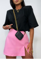 Krótki T-shirt Basic Rush czarny