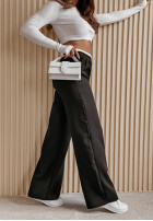 Eleganckie spodnie wide leg Path To Success czarne