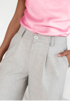 Materiałowe spodnie wide leg Vistas szare