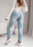 Spodnie jeansowe z nadrukiem Garden Mirage jasnoniebieskie