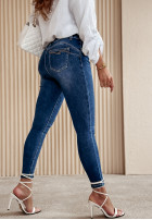 Spodnie jeansowe skinny Vanir niebieskie