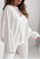 Prążkowane legginsy Active Play ecru