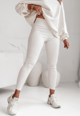 Active Play ecru ribbed leggings
