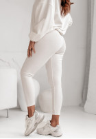 Prążkowane legginsy Active Play ecru