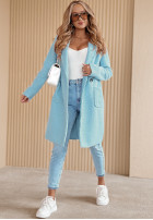 Coat z imitacji kożucha Lakeside Dream in baby blue